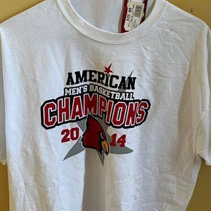 2014 louisville american conference mens basketball t-shirt XL White
